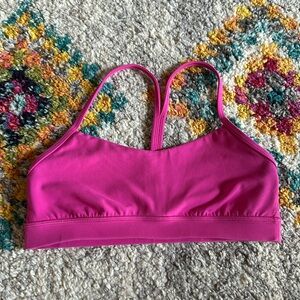 Lululemon flow Y Nulu Bra Size 8 sonic pink